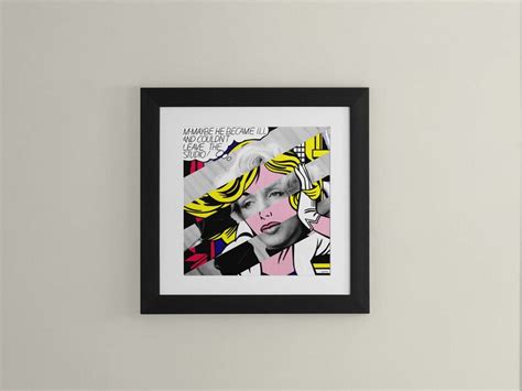 Roy Lichtenstein S Maybe Marylin Monroe Pop Art Canvas Etsy