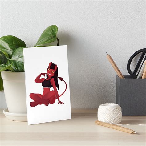 Meru The Succubus Cute Trendy Art Board Print By Haliecloset Redbubble