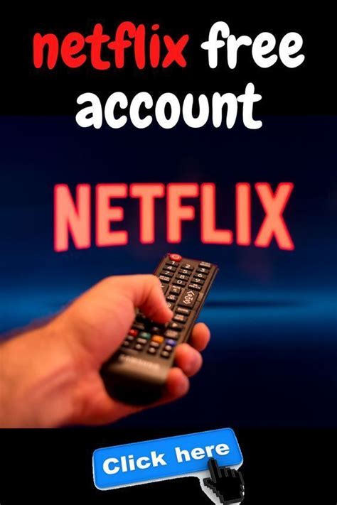 A Hand Holding A Remote Control With The Text Netflix Free Account