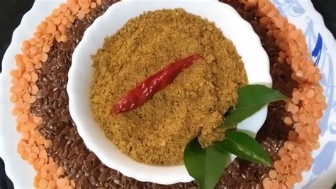 Flaxseed Chutney Powder 🌾🌾 Youtube