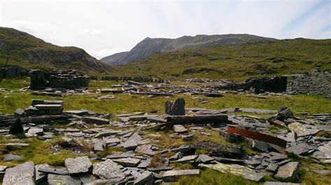 Cwmorthin And Rhosydd Quarry From Tanygrisiau Mud And Routes