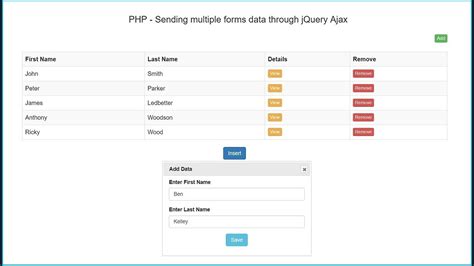 Multiple Inline Insert Into Mysql Using Ajax Jquery In Php Webslesson