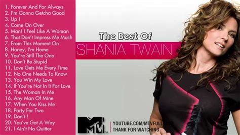 Best Songs Of Shania Twain Shania Twains Greatest Hits Shania