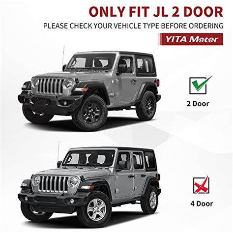 YITAMOTOR Marchepieds Compatibles Avec Jeep Wrangler JL 2 Portes 2018