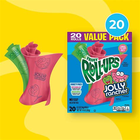 Betty Crocker Jolly Rancher Fruit Roll Ups 10 Oz 20 Ct Pack Of 6