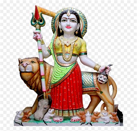 Colorful Marble Statue Of Mata Rani Mythology Figurine Person Human