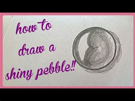 How To Draw A Nice Pebble For Beginners YouTube