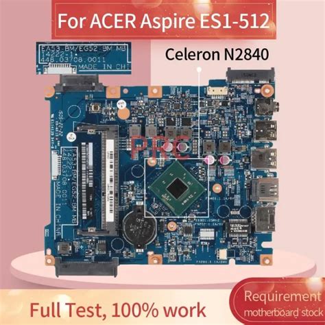 Nbmrw For Acer Aspire Es Celeron N Notebook Mainboard