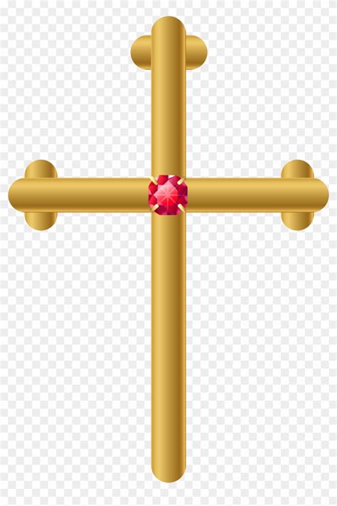 Gold Cross Png Clipart 392039 Pikpng