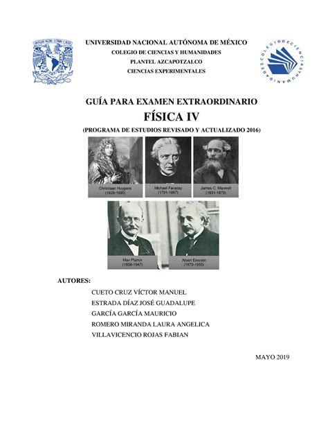 Fisica 4 1606 apuntes UNIVERSIDAD NACIONAL AUTÓNOMA DE MÉXICO