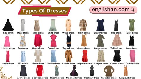 Different Types Of Dresses For Women With Pictures Englishan