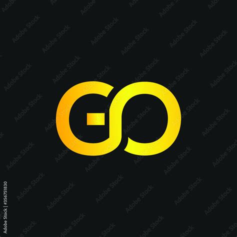 Initial Letter Go Logo Design Vector Template Creative Linked