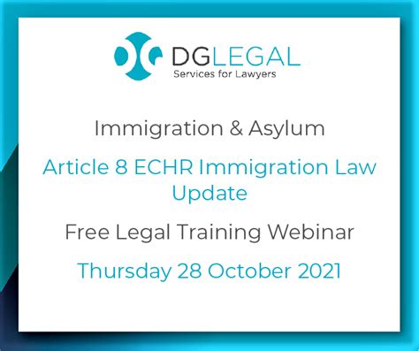 Article 8 ECHR Immigration Law Update | Legal Training Webinar