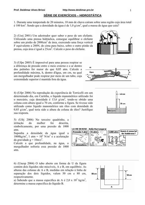 PDF SÉRIE DE EXERCÍCIOS HIDROSTÁ PDF fileSÉRIE DE EXERCÍCIOS