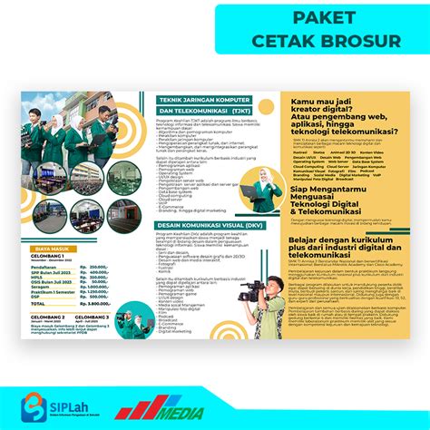 Paket Cetak Brosur Promosi Sekolah Siplah