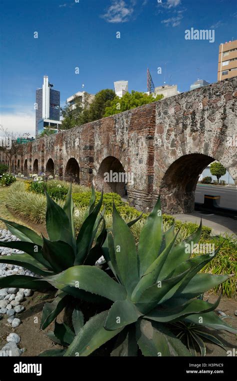 The Chapultepec Aqueduct Built By The Aztecs During The Tenochtitlan