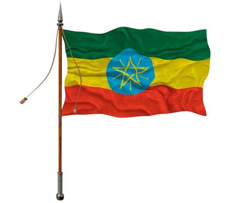 Premium Photo National Flag Of Ethiopia Background With Flag Of Ethiopia