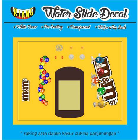 Jual Decal Waterslide Hot Wheels Kool Kombi Mnm Kota Denpasar Ccnk