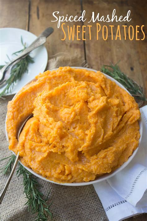 Spiced Mashed Sweet Potatoes Healthy No Sugar Added