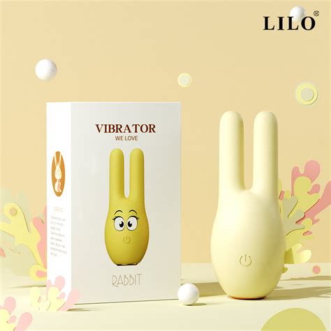 Mini vibrador em formato de coelho 10 modos de vibração LILO