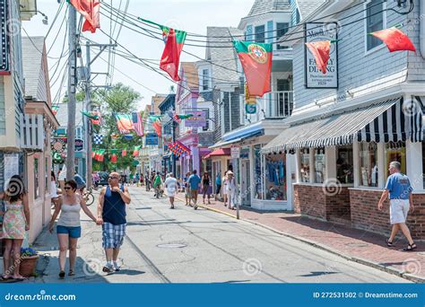 Commercial Street During Summer In Provincetown Ma Usa Editorial