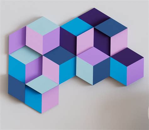 3d Cube Wall Tiles In Tons Of Sizes And Colors 6in Wide Get A Modern 3d Cube Look With 3d Diamond