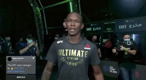 Trending GIF sports sport mma ufc izzy walk out israel adesanya 253 ...