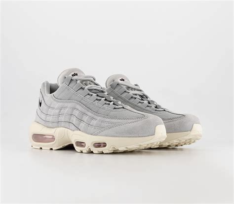 Nike Air Max 95 Trainers Grey Fog Pink Foam Coconut Milk Reflect Silver Bla Nike Air Max