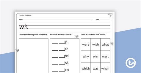 Free Wh Digraph Worksheet Download Free Wh Digraph Worksheet Png