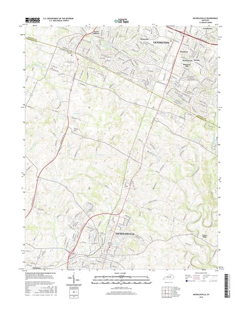 Mytopo Nicholasville Kentucky Usgs Quad Topo Map