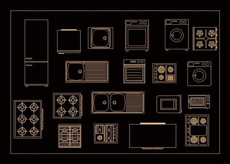 M Veis De Cozinha Em Autocad Baixar Cad Gr Tis Kb