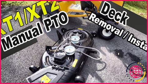 Comment R Gler Le Plateau De Coupe D Une Cub Cadet Xt Lizengo Fr