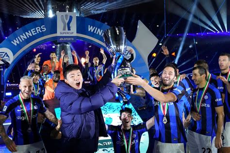 Inter Milan Beat City Rivals AC To Lift Italian Super Cup