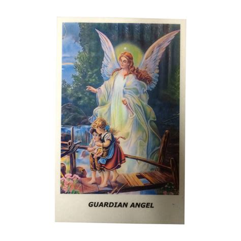 Guardian Angel Laminated Prayer Card