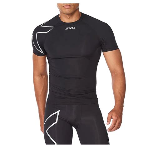 2xu Core Compression Short Sleeve T Shirt Black Runnerinn