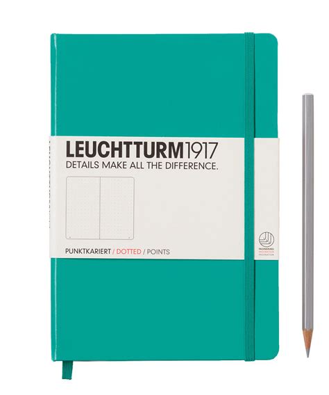 Leuchtturm1917 Medium A5 Hardcover Notebook Emerald The Hamilton