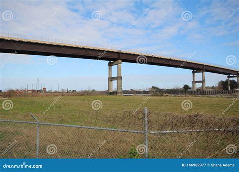 Louisiana Bridge stock image. Image of united, lafourche - 166989977