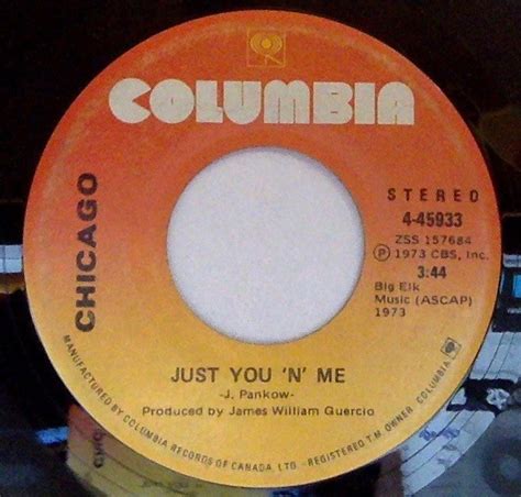 Chicago Just You N Me 1973 Vinyl Discogs