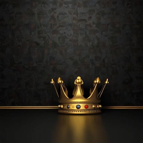 17 000 Gold Crown Black Background Pictures