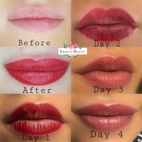 Healing Process After Lips Tattoo Blush Lips Blush Healing Lips