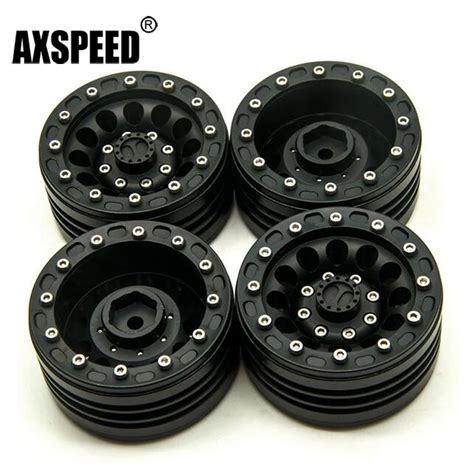 Pcs Scale Rc Crawler Alloy Upgrade Wheel Rim Inch Beadlock