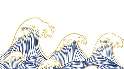 Ocean Gold Powder Wave Effect Ocean Wave Gold Powder Png Transparent