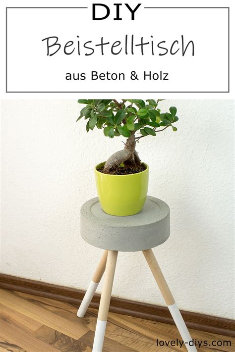 Sch Ne Diy Idee F R Deine Wohnung Beistelltisch Aus Beton Bauen Diy