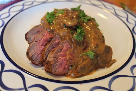 Beef Tenderloin Steak With Mushroom Sauce