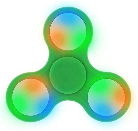 Hand Spinner Met LED Verlichting Groen Bol