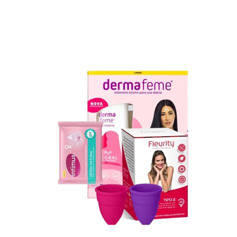 Kit De Higiene Ntima Feminina Coletor Menstrual Fleurity Len Os