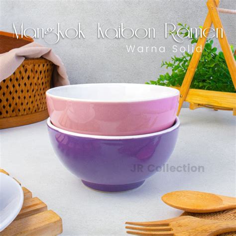 Jual Mangkok Keramik Ramen Two Tone Diameter 15 Cm Mangkok Two Tone