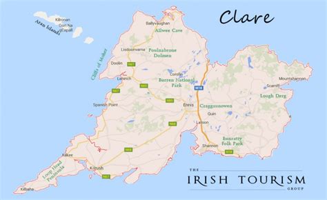 Places to Visit in County Clare Map - Experience Ireland like a Local