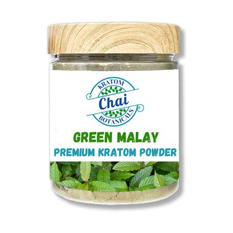 Green Malay Kratom Powder Chai Botanicals