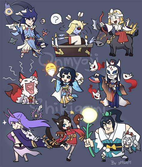 9 Shikigami Part. 2 (Onmyoji) by phsueh on DeviantArt